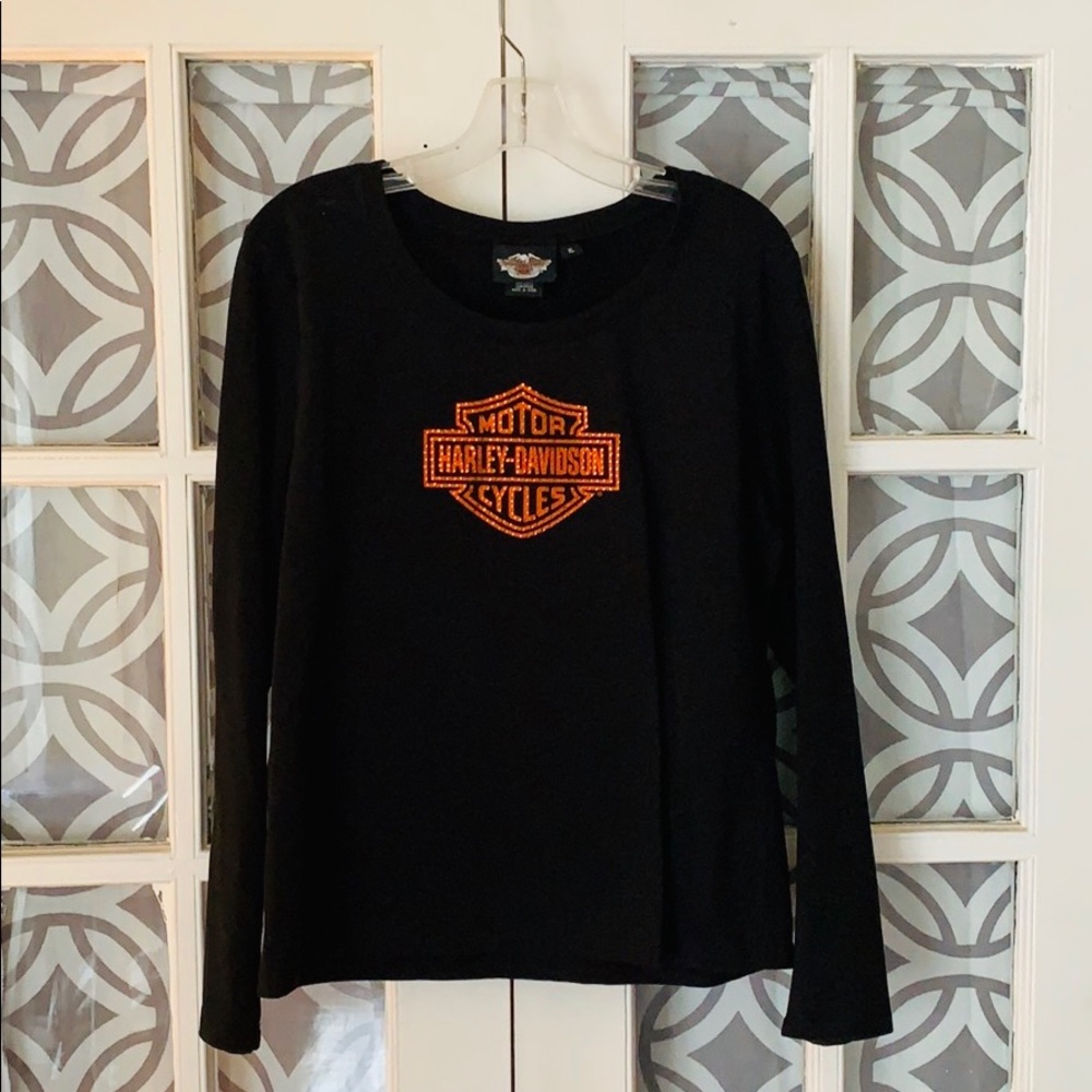 HARLEY-DAVIDSON Black Long Sleeve Tee